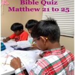 Aug 21, 2022 Bible Quiz