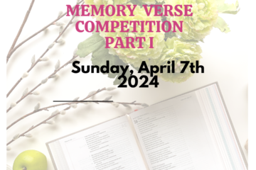 Memory Verse Competition – April 7, 2024